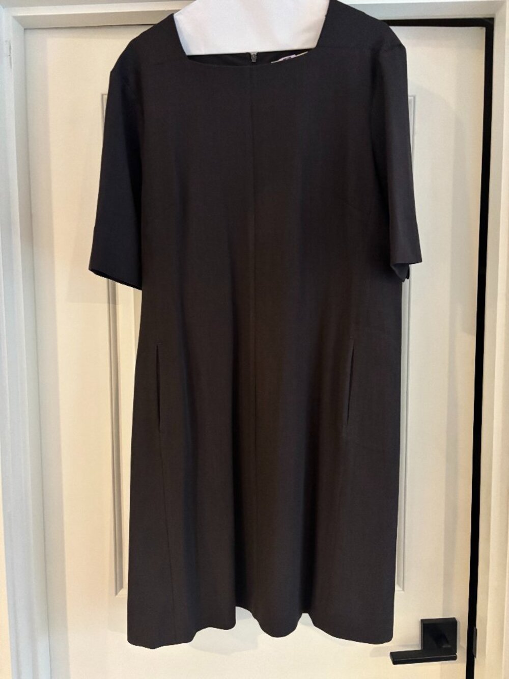MM LaFleur OrigamiTech Business Dress - Charcoal Grey